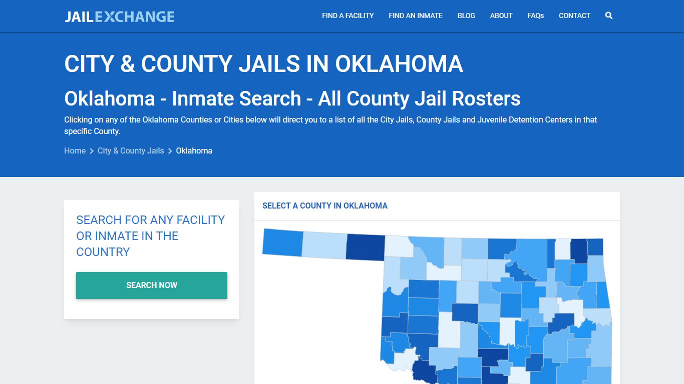Inmate Search - Oklahoma County Jails | Jail Exchange